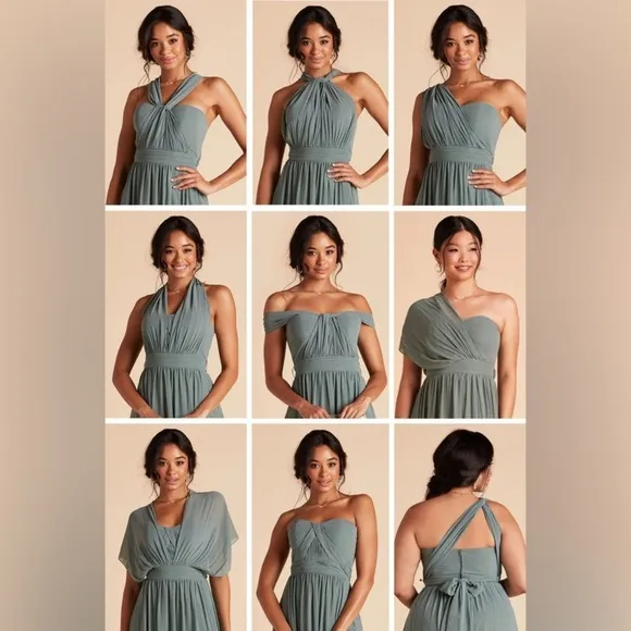NWT Birdy Grey Grace Convertible Dress in Rose Quartz, Size Medium