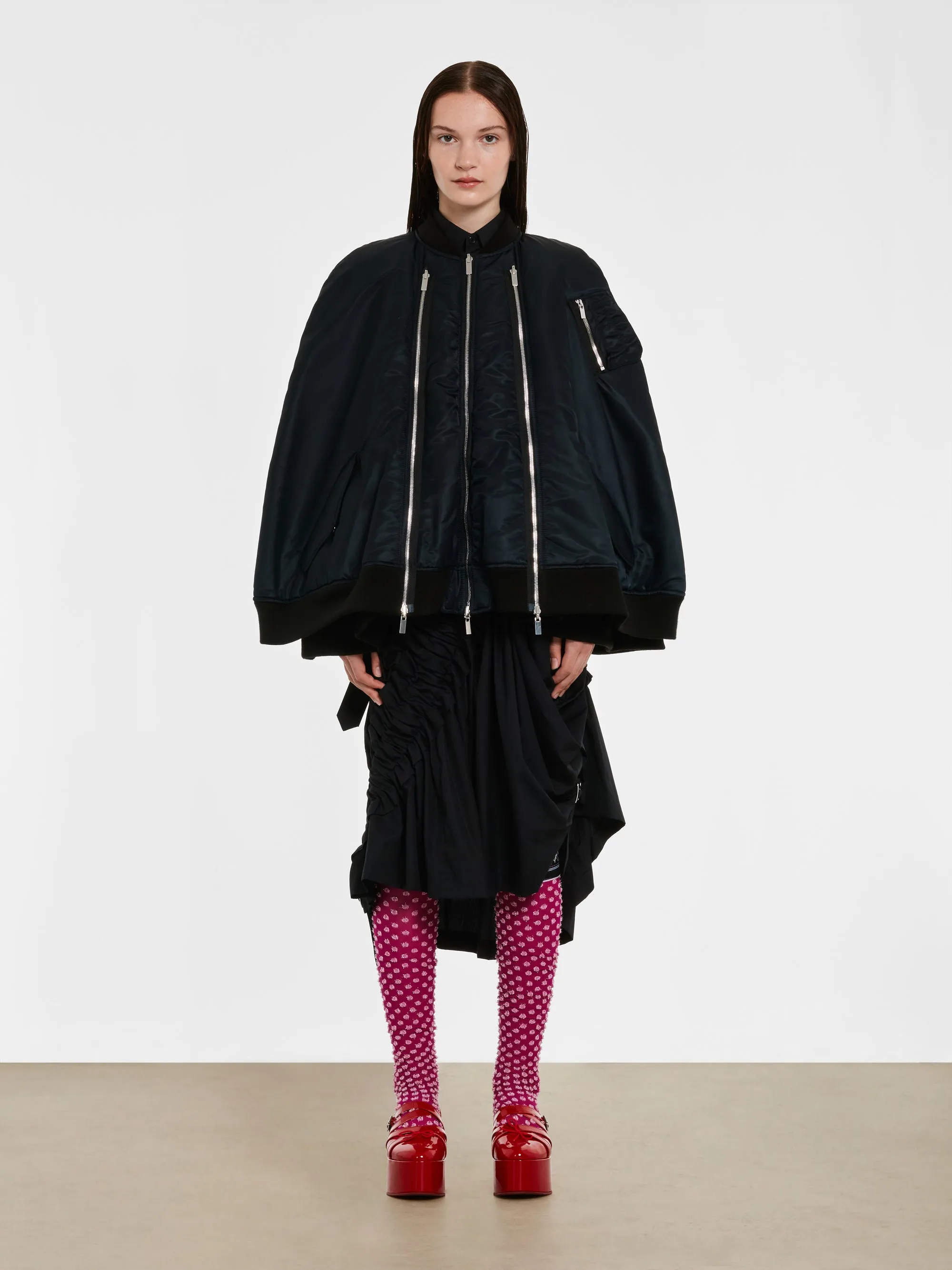 NYLON TWILL CAPE