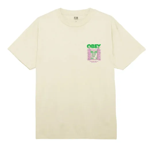 Obey chain link fence icon tee