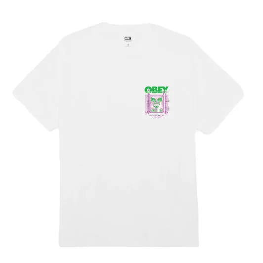 Obey chain link fence icon tee