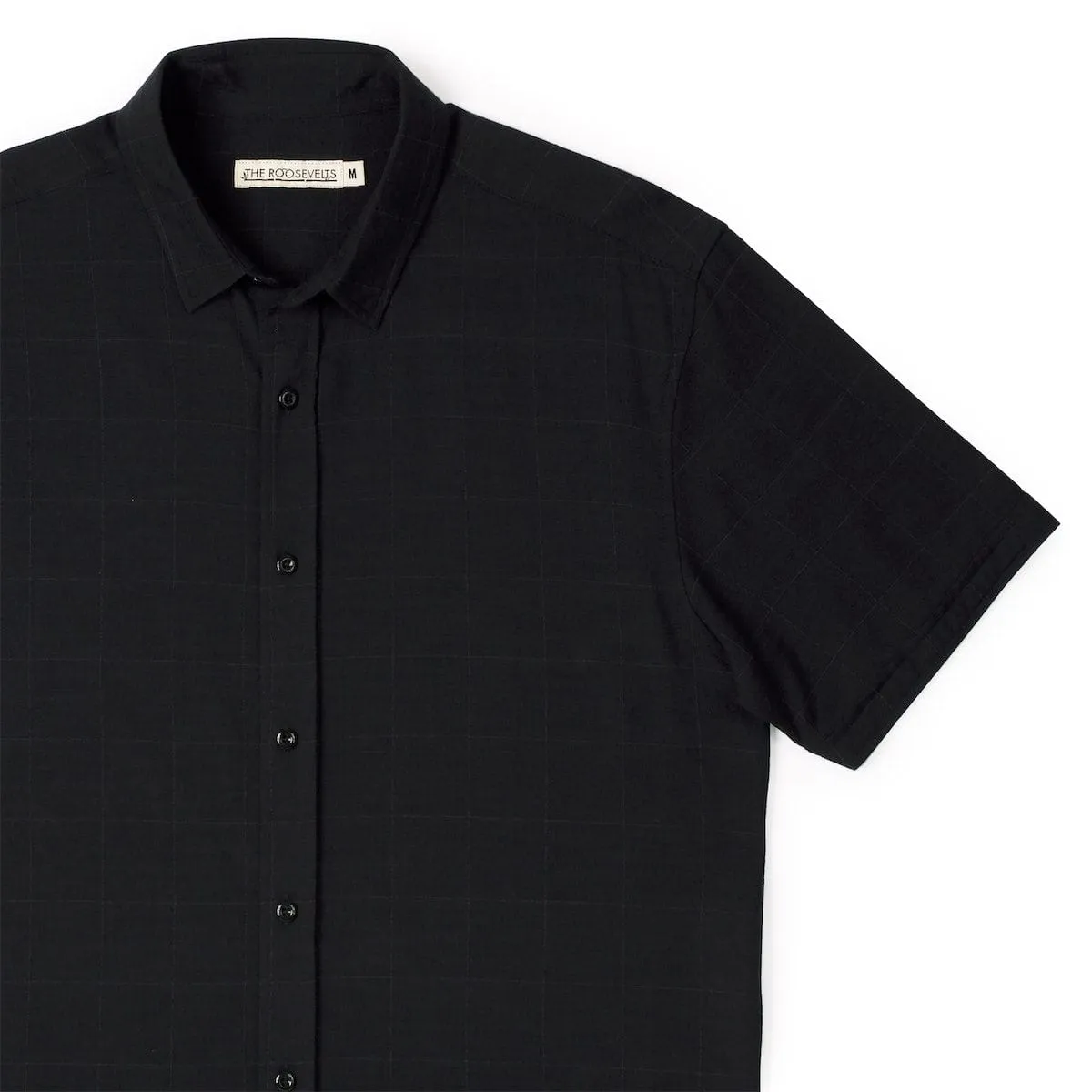 Obsidian Black – Bamboo Short Sleeve Shirt