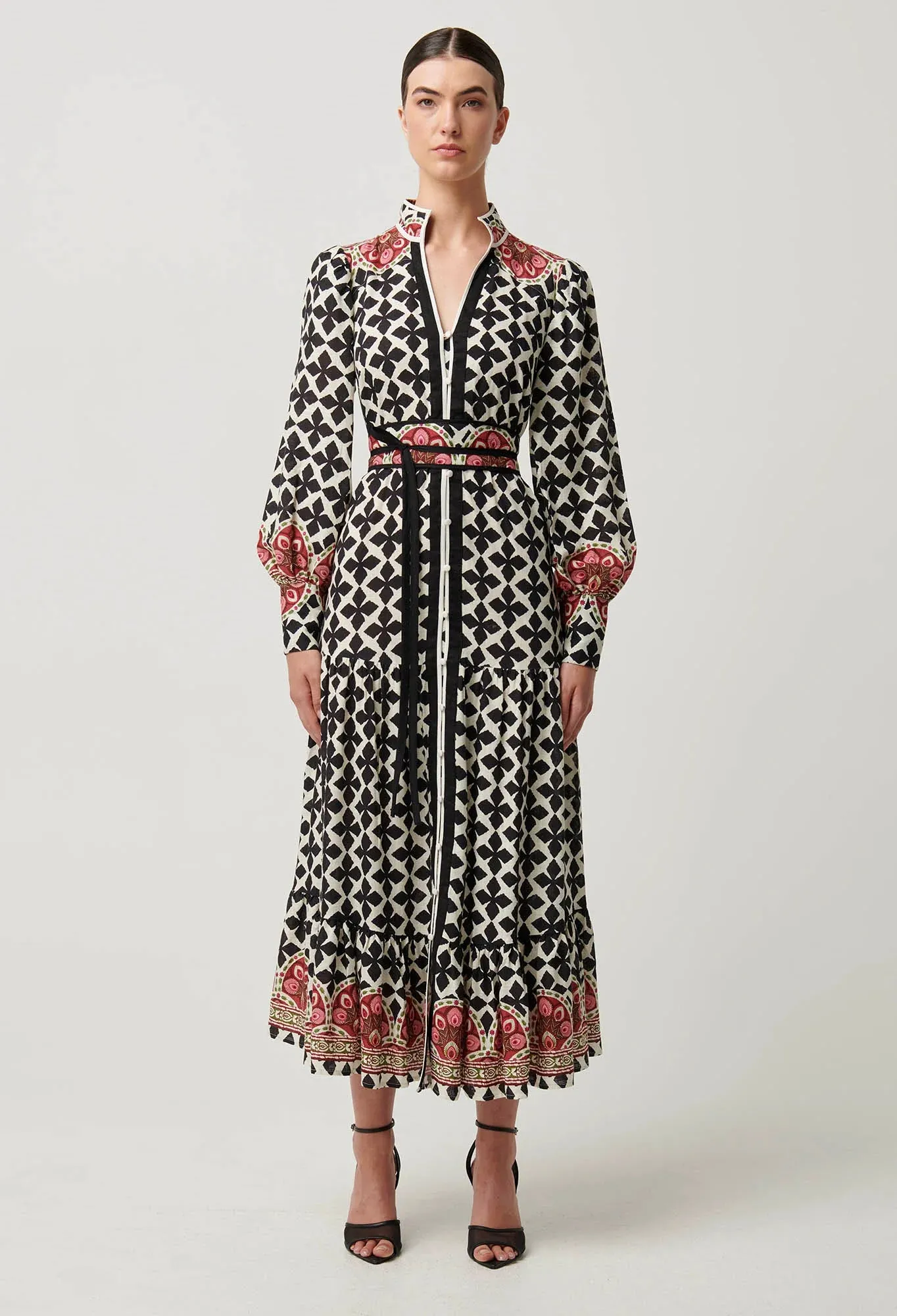 Once Was - Marielle Linen Viscose Maxi Dress