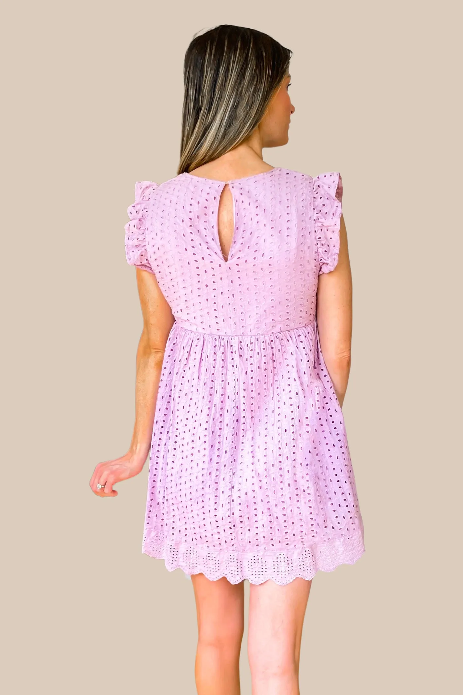One Love Lavender Romper Dress - SALE