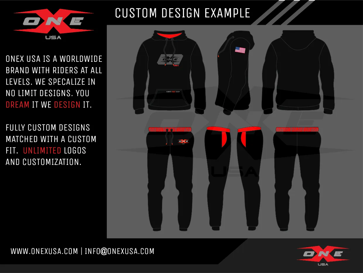 OneX USA Custom Racer Hoodie & Sweatpants Tracksuit