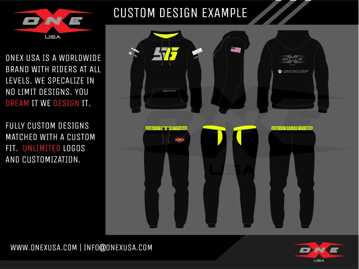 OneX USA Custom Racer Hoodie & Sweatpants Tracksuit