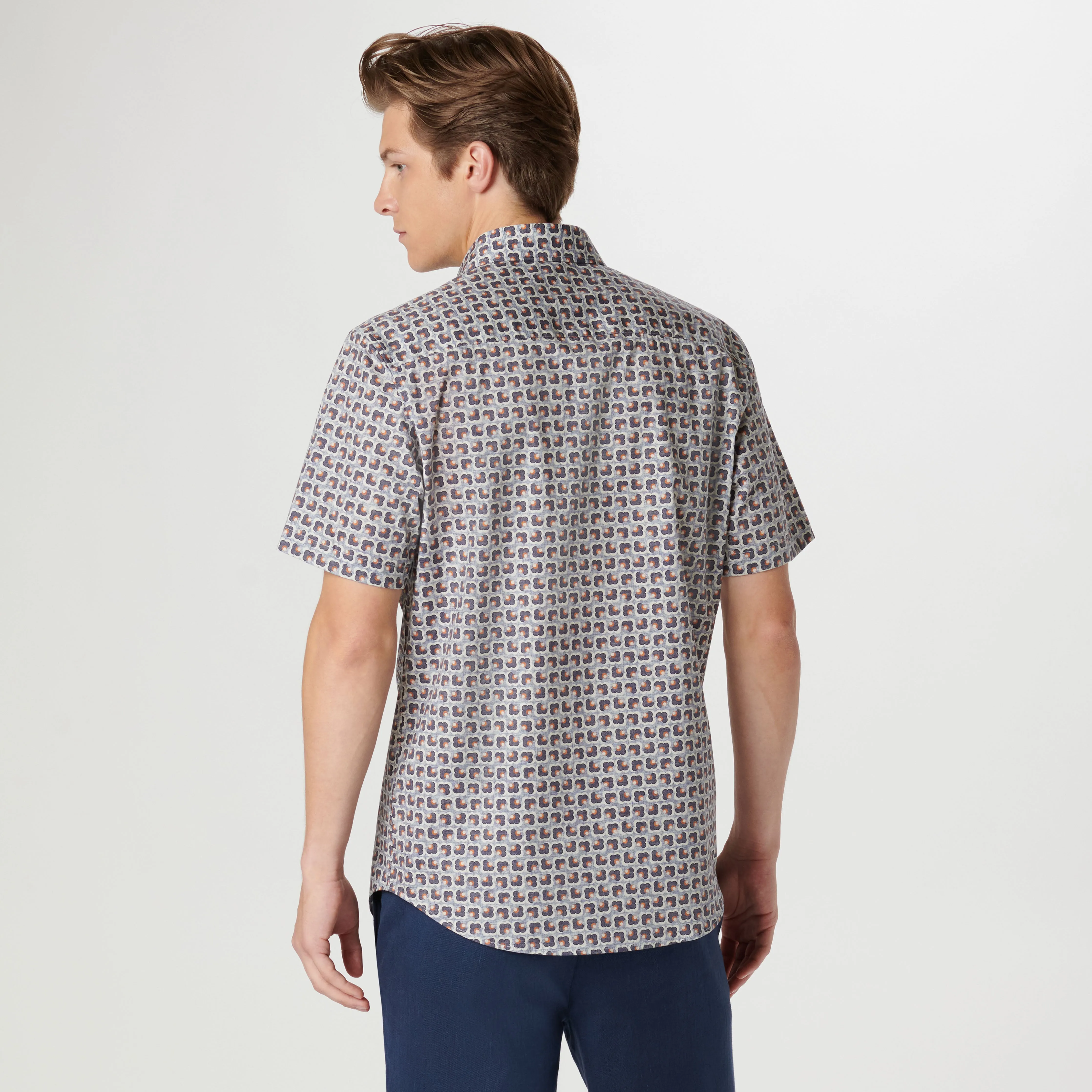 Orson Retro Abstract Short Sleeve Shirt
