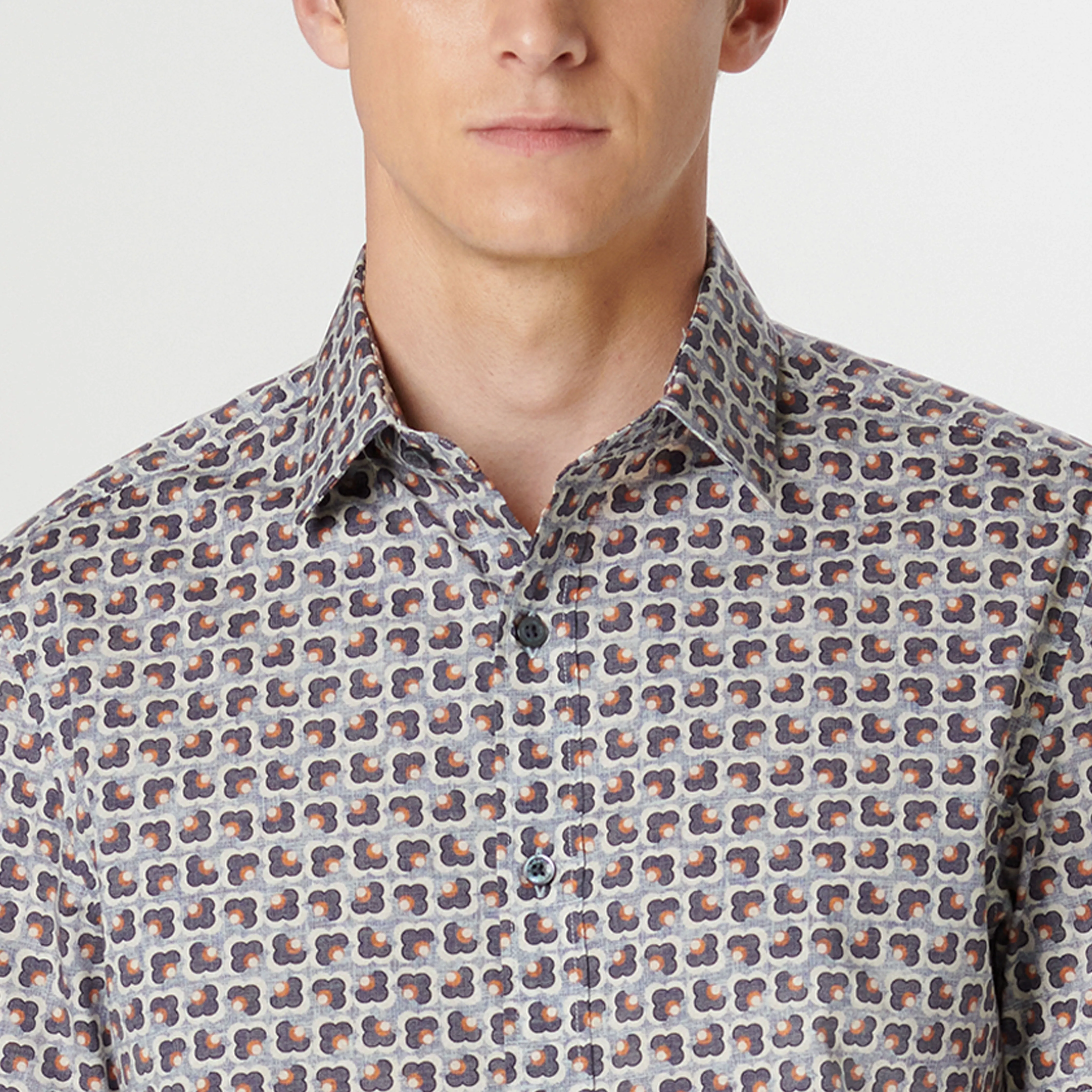 Orson Retro Abstract Short Sleeve Shirt