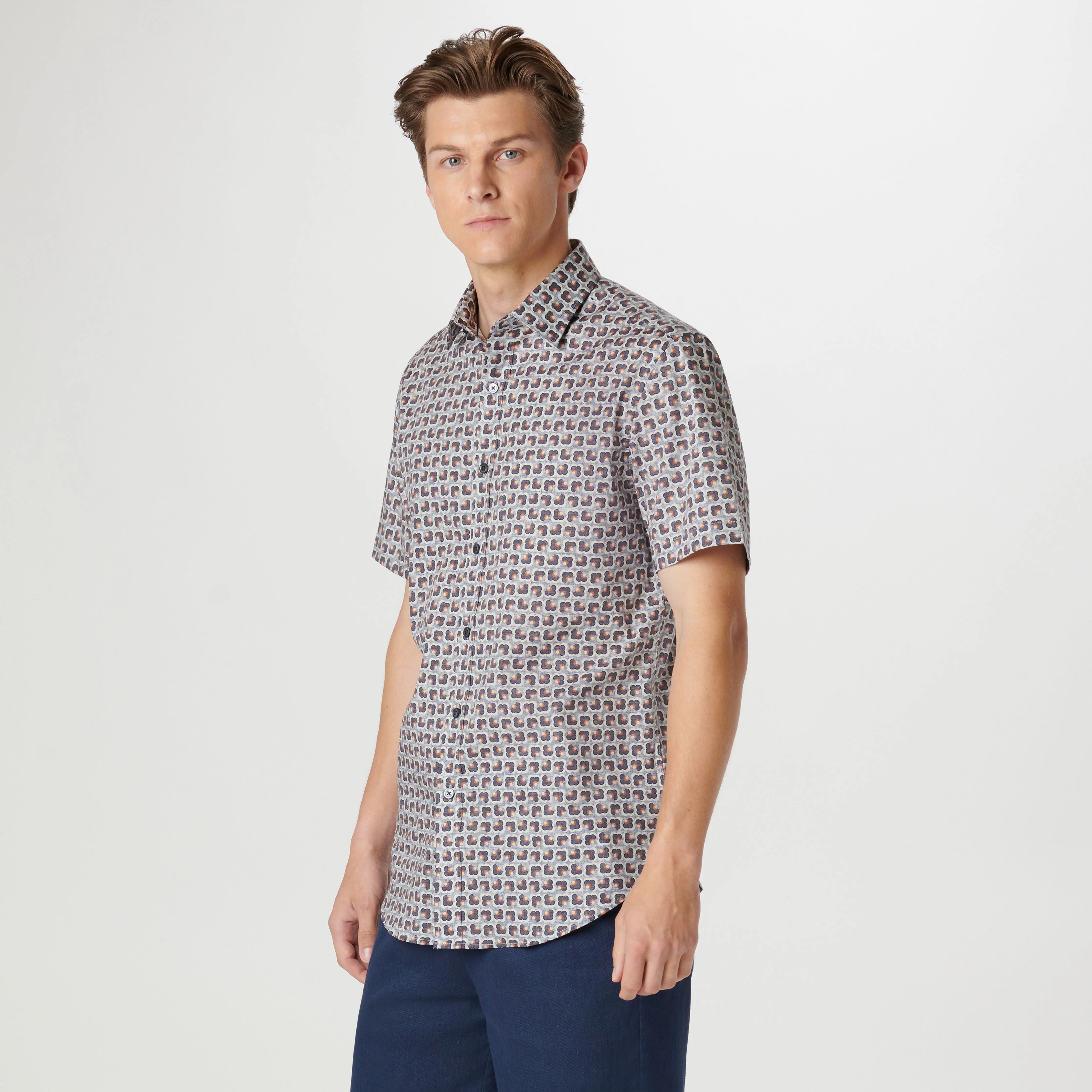 Orson Retro Abstract Short Sleeve Shirt