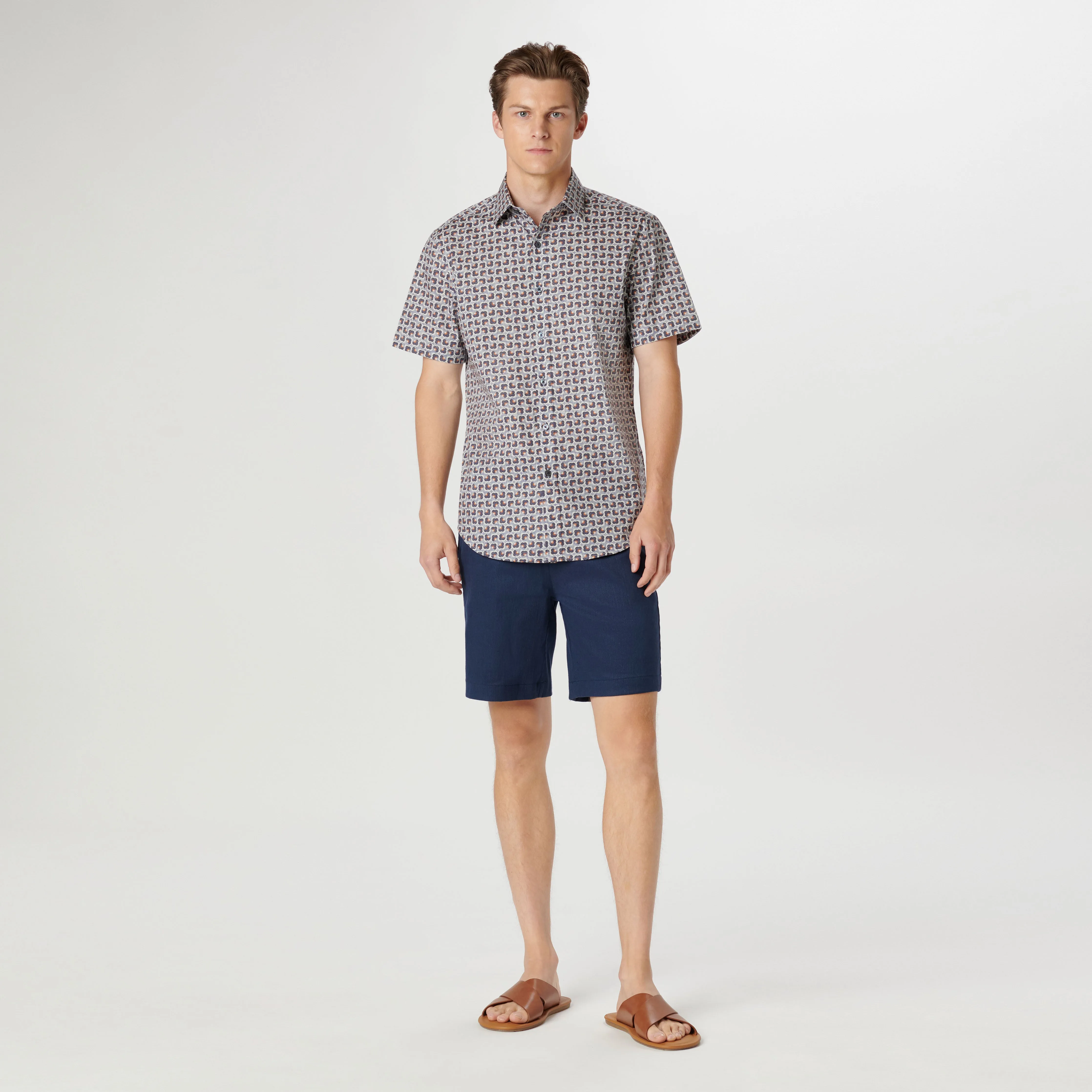 Orson Retro Abstract Short Sleeve Shirt