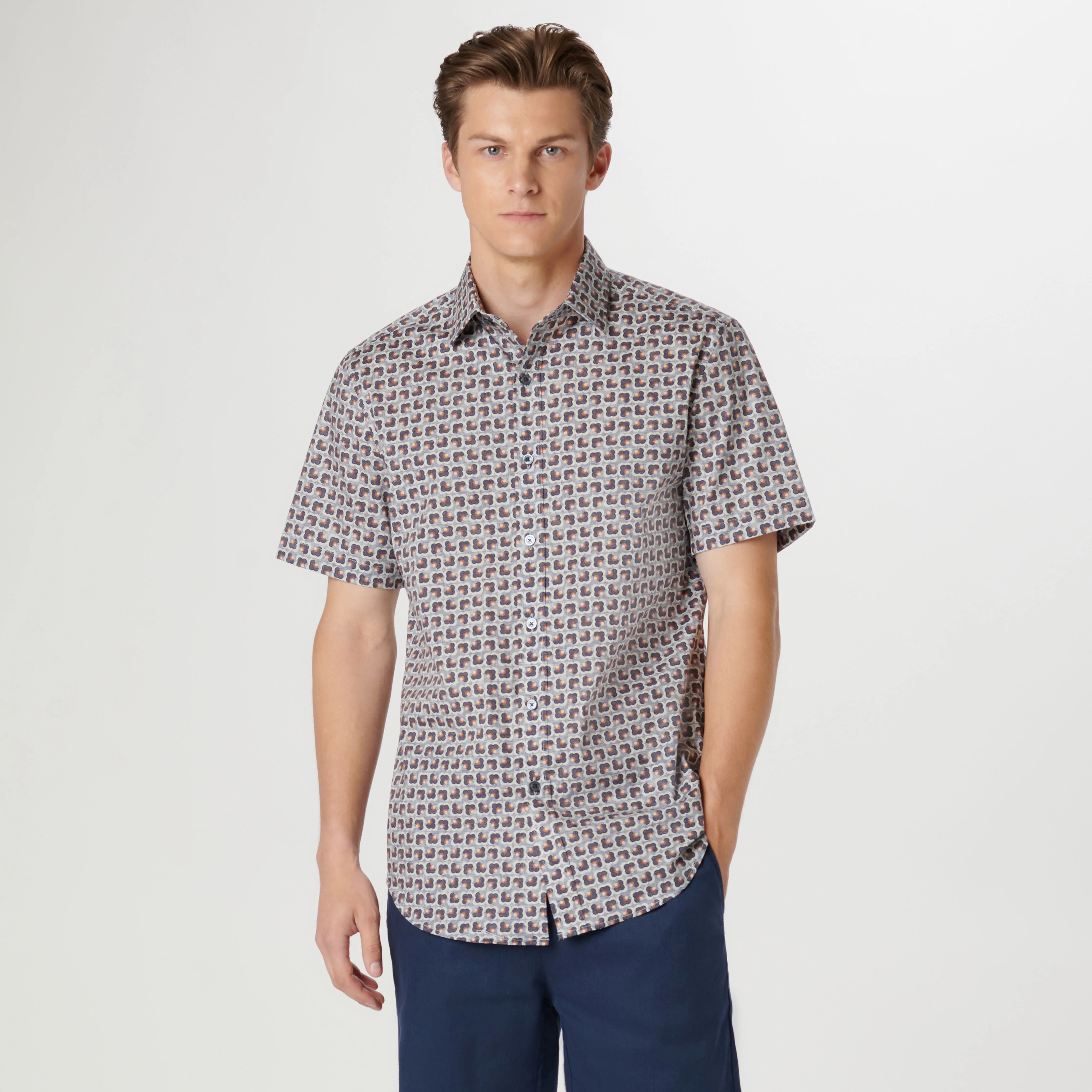 Orson Retro Abstract Short Sleeve Shirt