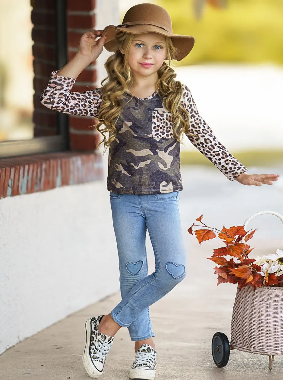 Out In The Wild Long Sleeved Raglan Top