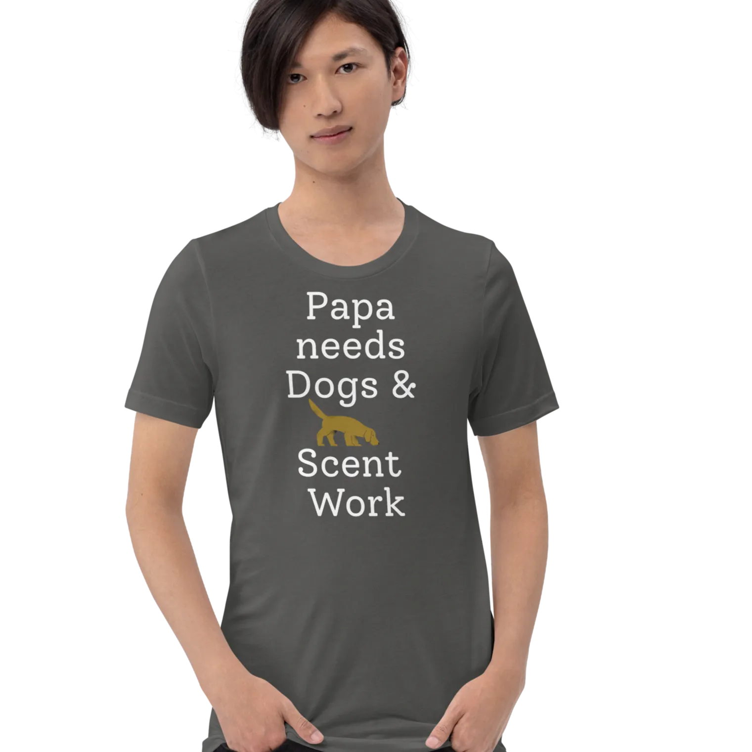 Papa Needs Dogs & Scent Work T-Shirts - Dark
