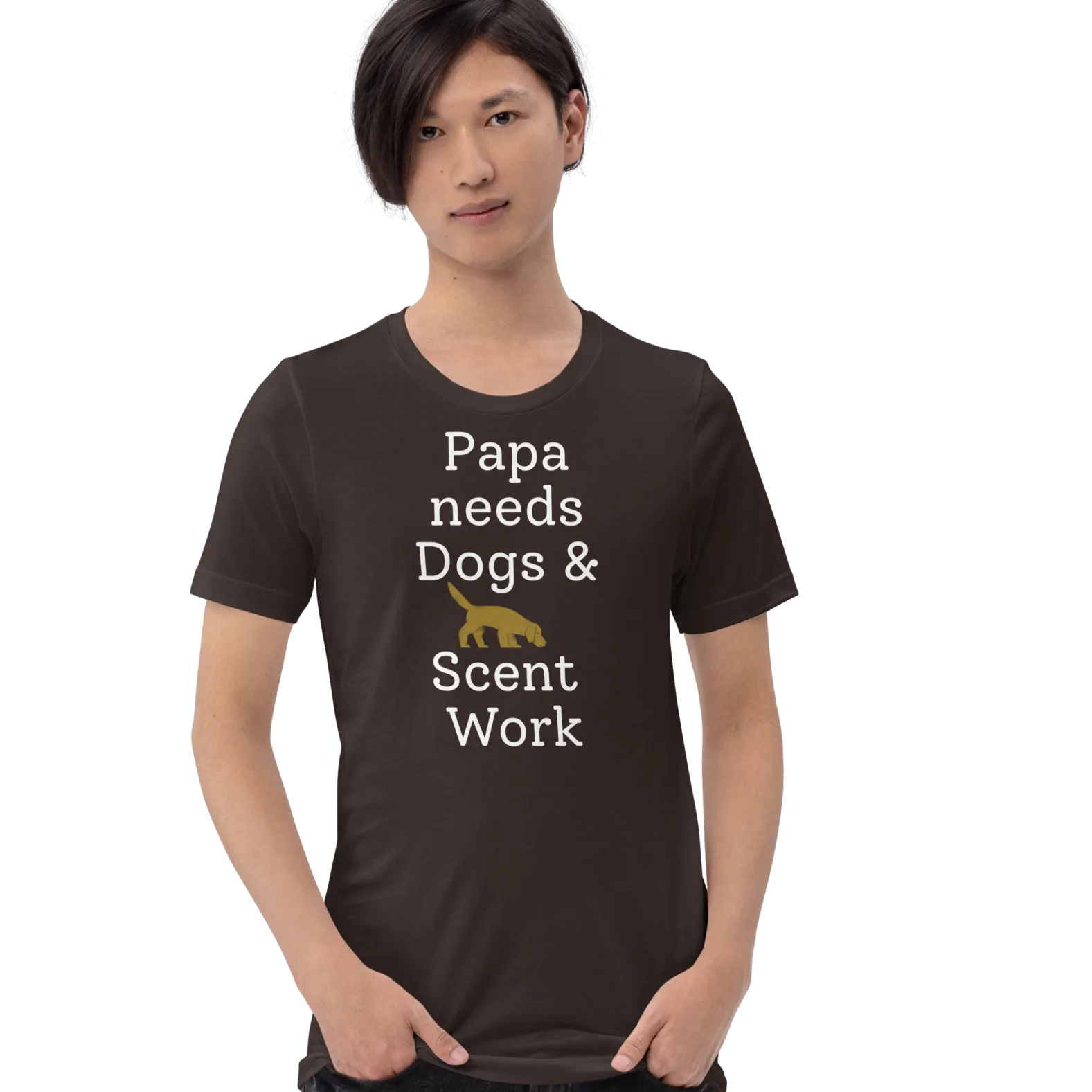 Papa Needs Dogs & Scent Work T-Shirts - Dark
