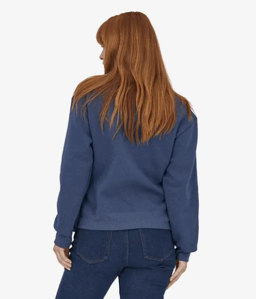 Patagonia Ridge Rise Stripe Uprisal Crew Sweatshirt Current Blue