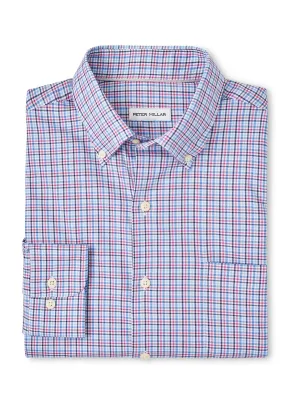 Peter Millar Albert Cotton Stretch Sport Shirt - Rosewood