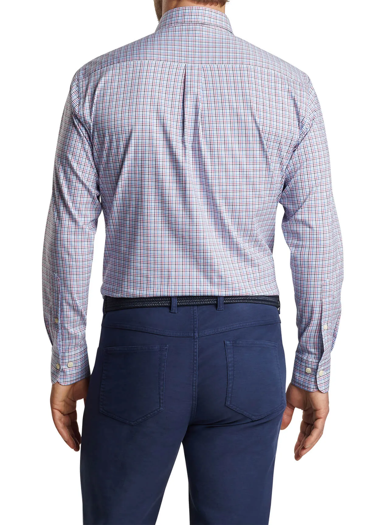 Peter Millar Albert Cotton Stretch Sport Shirt - Rosewood