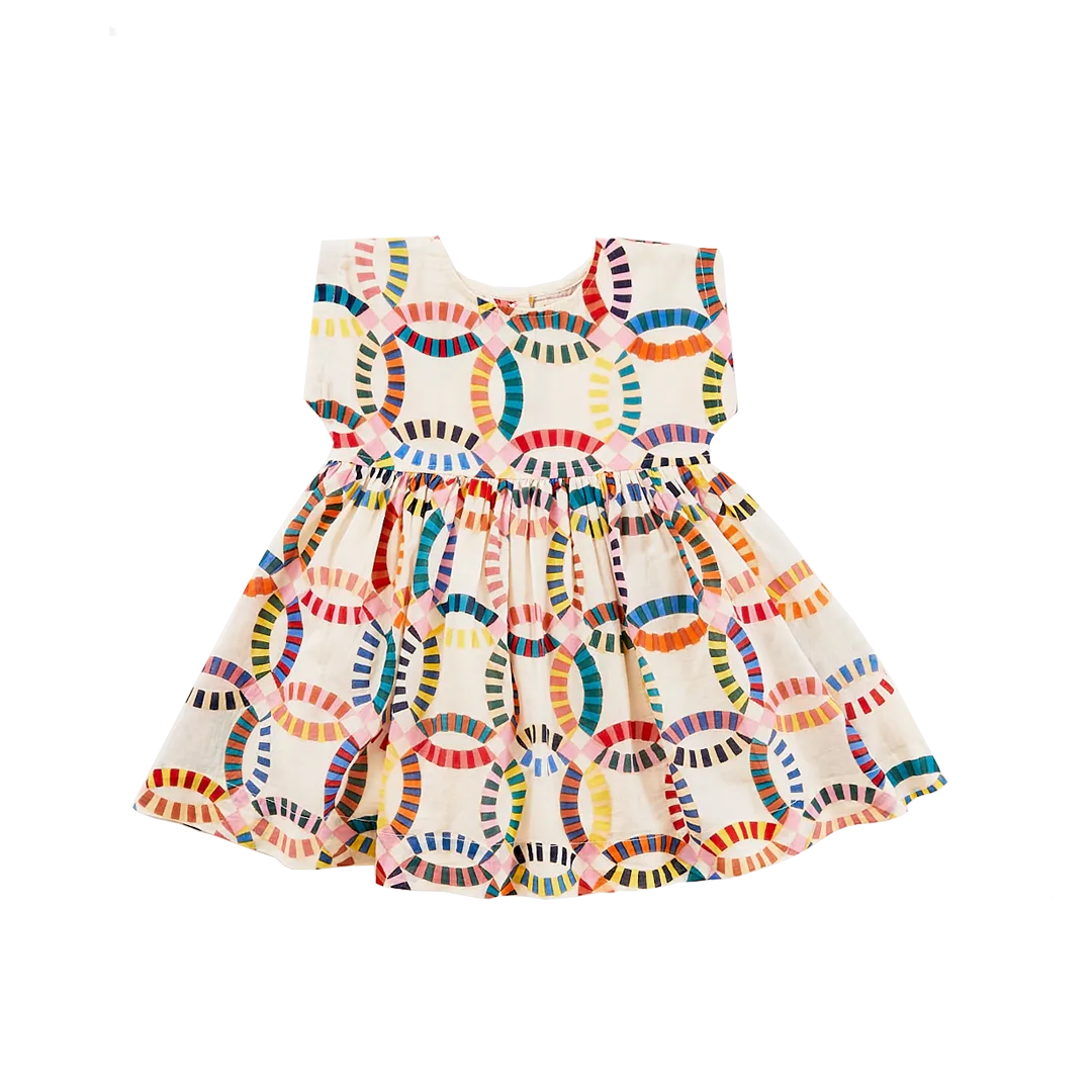 Pink Chicken Baby Adaline Dress - Multi Quilt