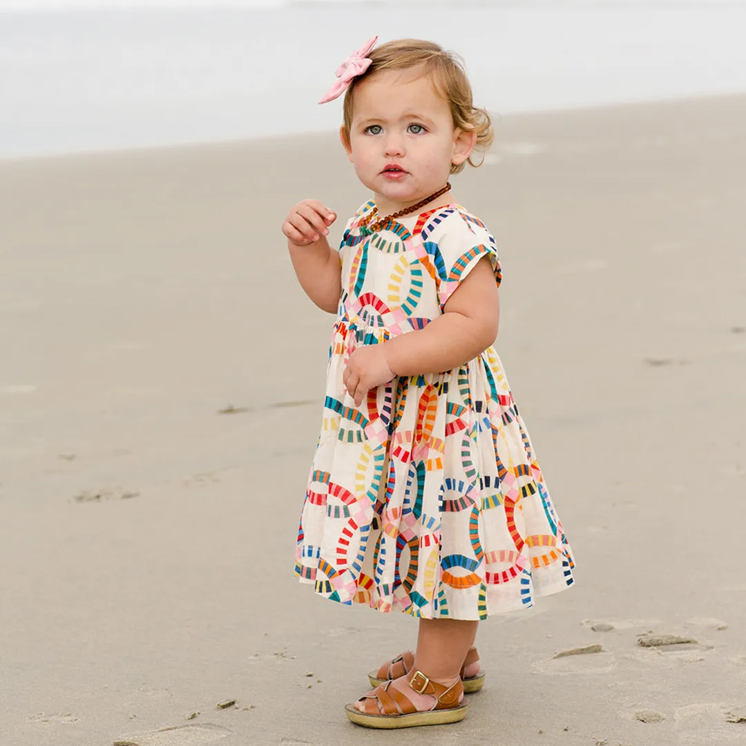 Pink Chicken Baby Adaline Dress - Multi Quilt