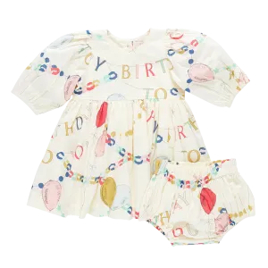 Pink Chicken Baby Girls Brooke Dress Set - Birthday Garland