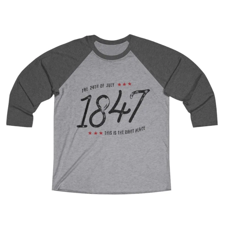 Pioneer Day July 24th 1847 Baseball Tee