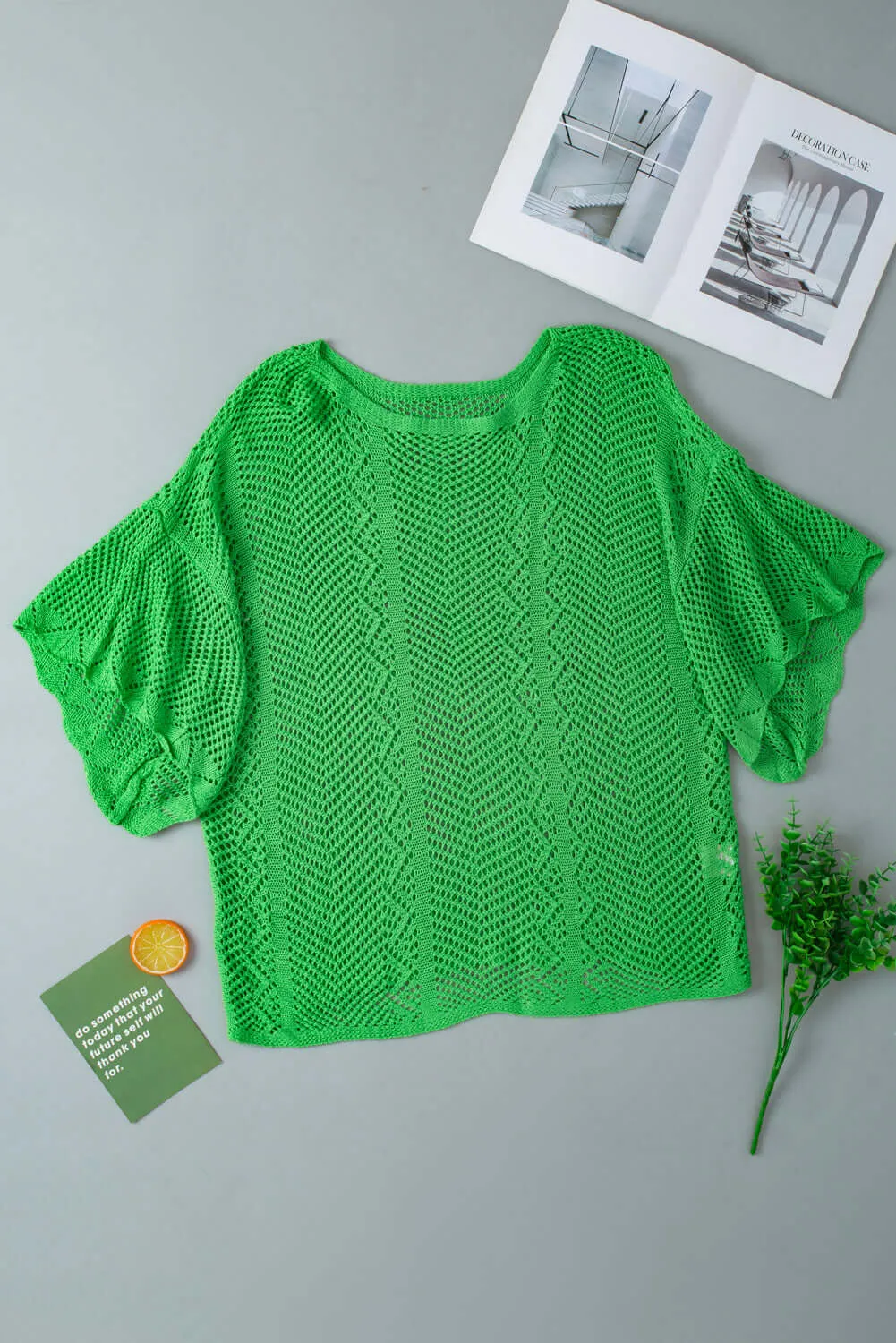 POINT OF GRACE SWEATER (vivid green)
