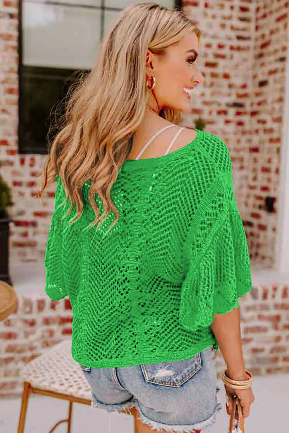 POINT OF GRACE SWEATER (vivid green)