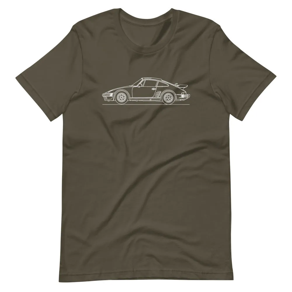 Porsche 911 930 Turbo Slantnose silhouette T-shirt
