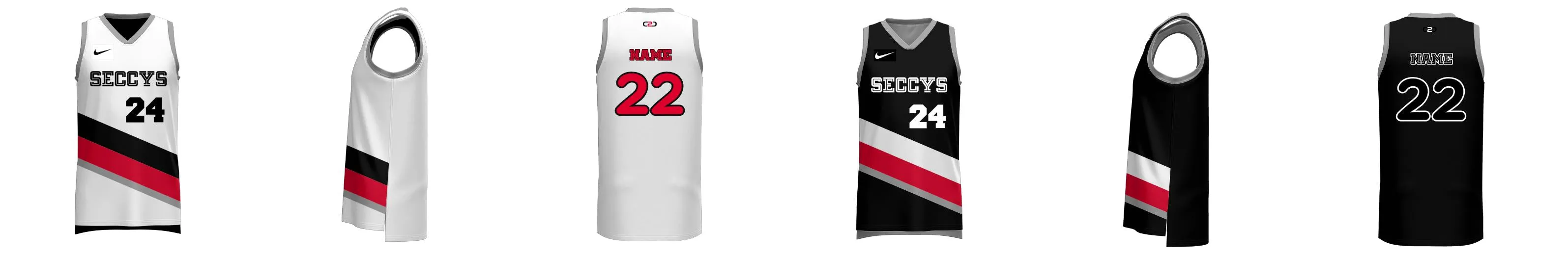 Portland Blazers-Inspired Reversible 3HP V Neck Basketball Singlet Design Your Own Custom