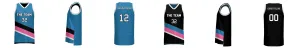 Portland Blazers Reversible 3HP V Neck Basketball Singlet Design Your Own Custom
