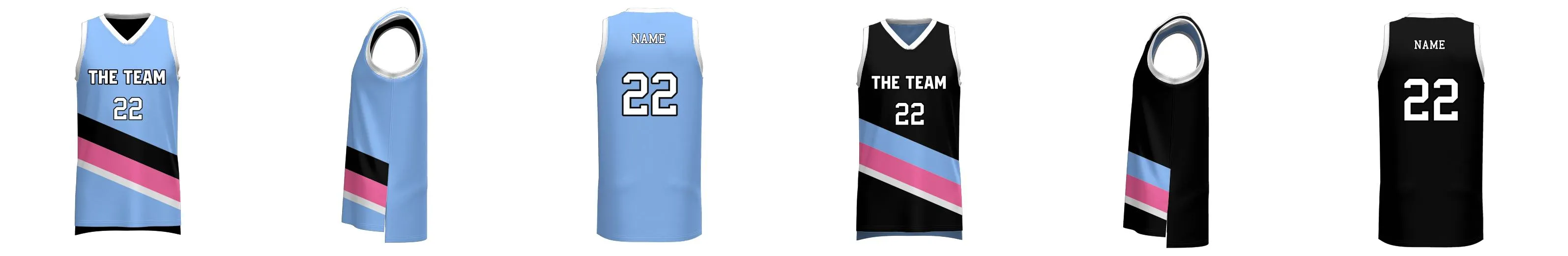 Portland Blazers Reversible 3HP V Neck Basketball Singlet Design Your Own Custom