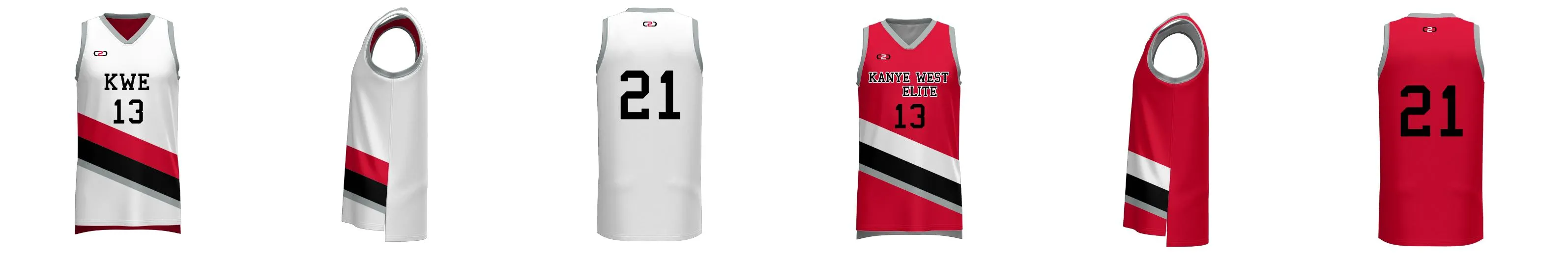 Portland Blazers Reversible 3HP V Neck Basketball Singlet Design Your Own Custom