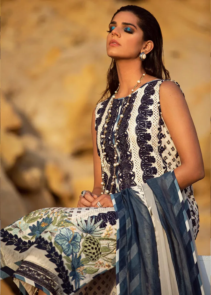 Premium Lawn Blue Salwar Kameez Pakistani Eid Dress