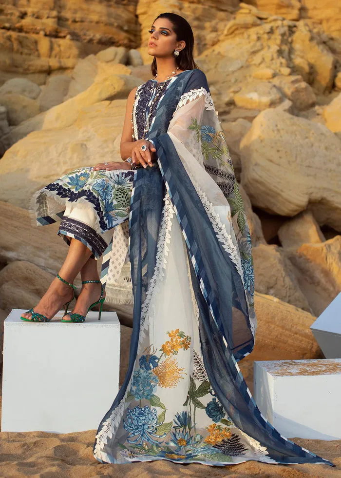 Premium Lawn Blue Salwar Kameez Pakistani Eid Dress