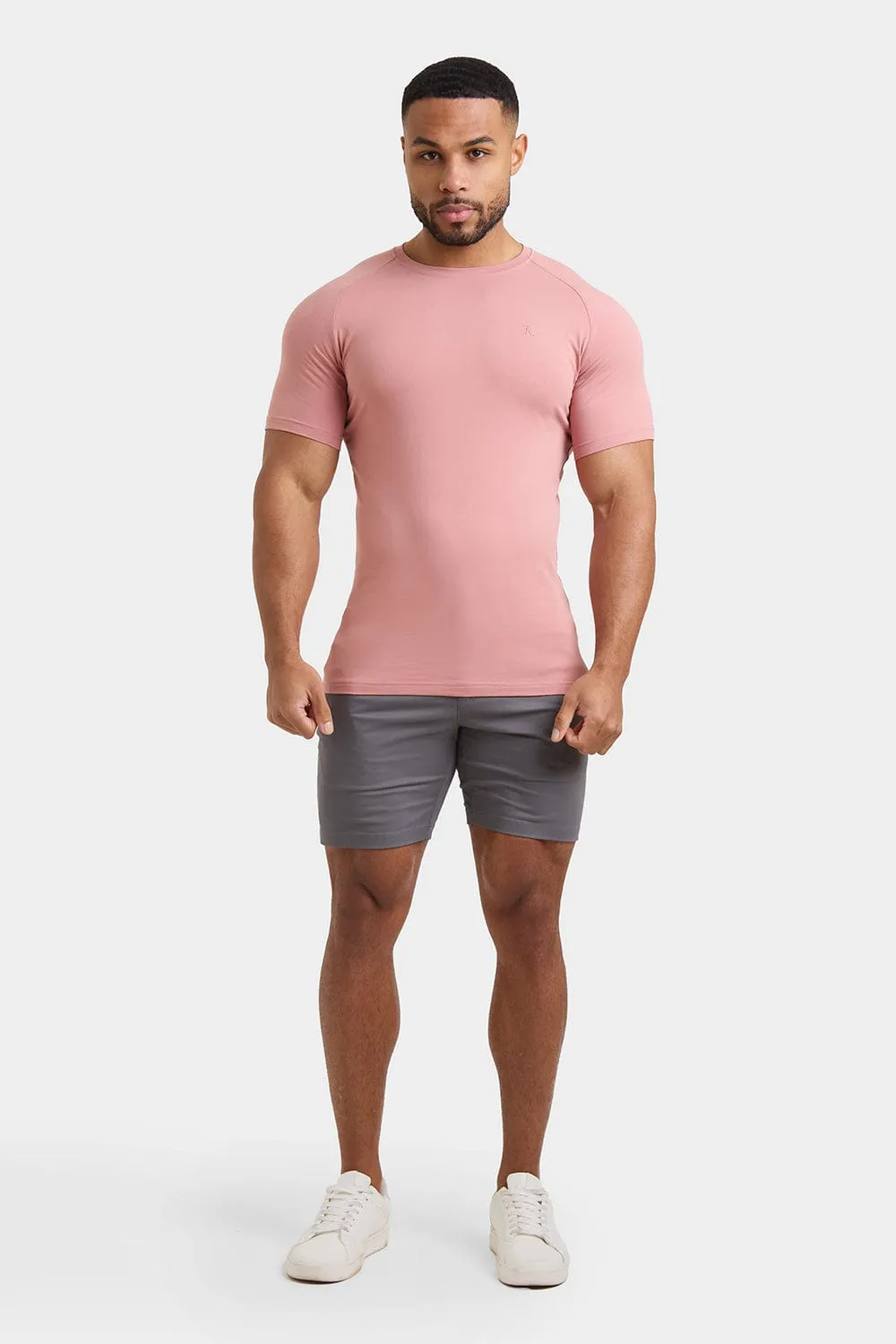 Premium Muscle Fit T-Shirt in Bleached Terracotta