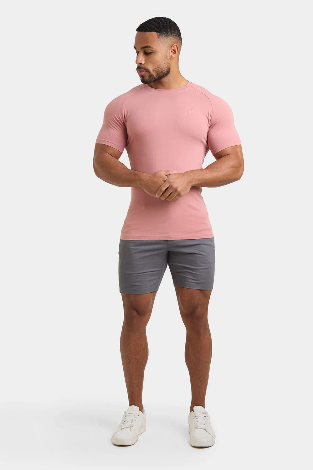 Premium Muscle Fit T-Shirt in Bleached Terracotta