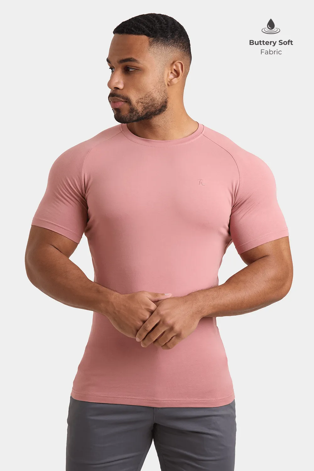 Premium Muscle Fit T-Shirt in Bleached Terracotta