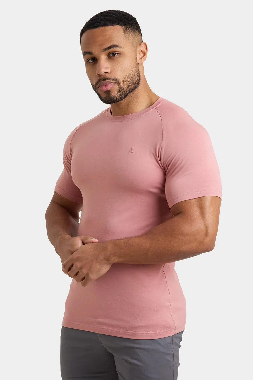 Premium Muscle Fit T-Shirt in Bleached Terracotta