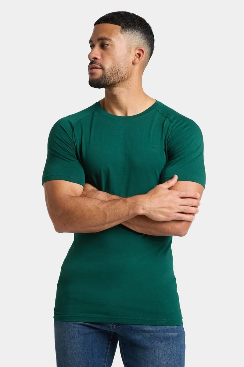 Premium Muscle Fit T-Shirt in Oxidised Green