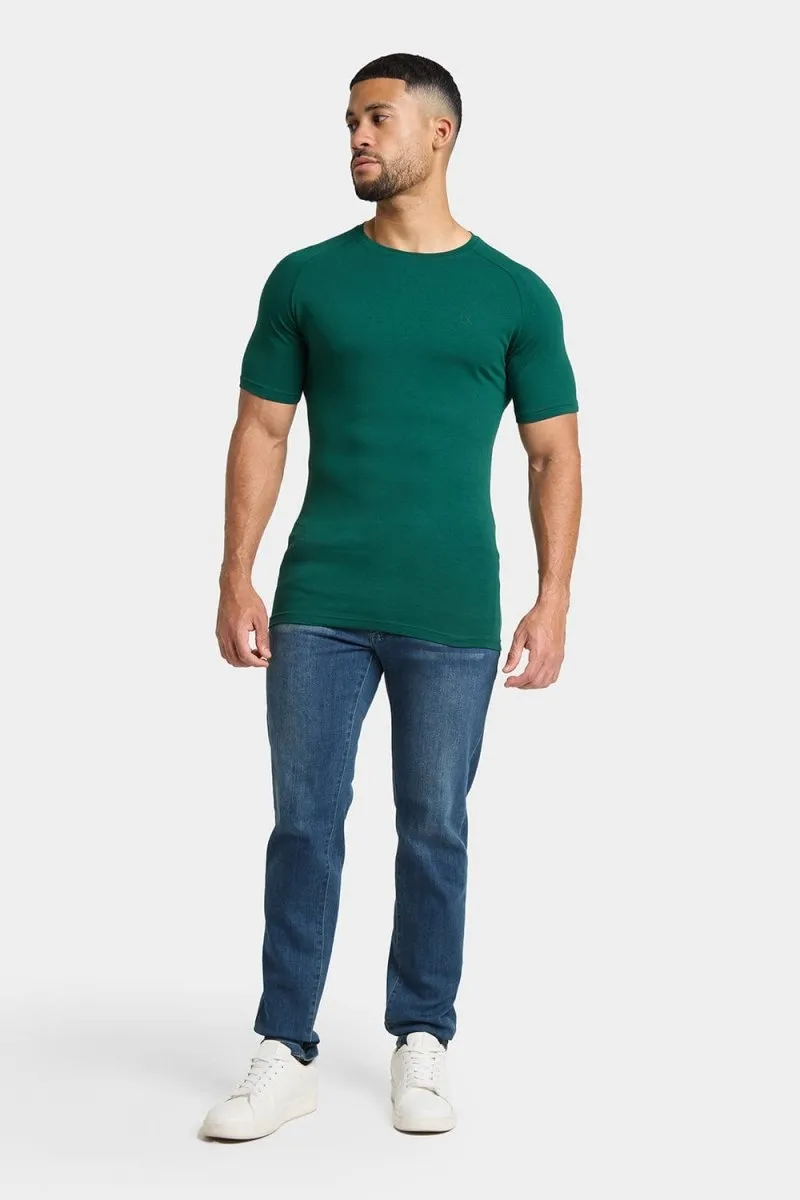 Premium Muscle Fit T-Shirt in Oxidised Green