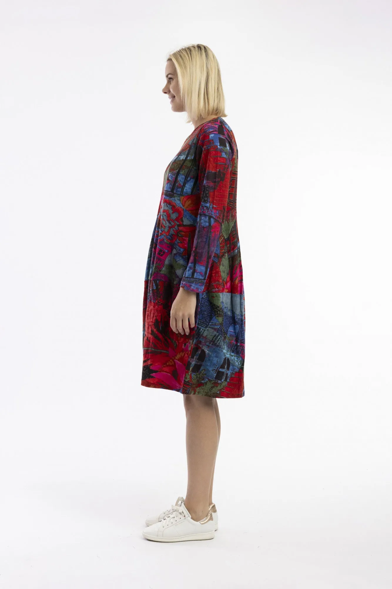 Printed Cotton Bubble Dress