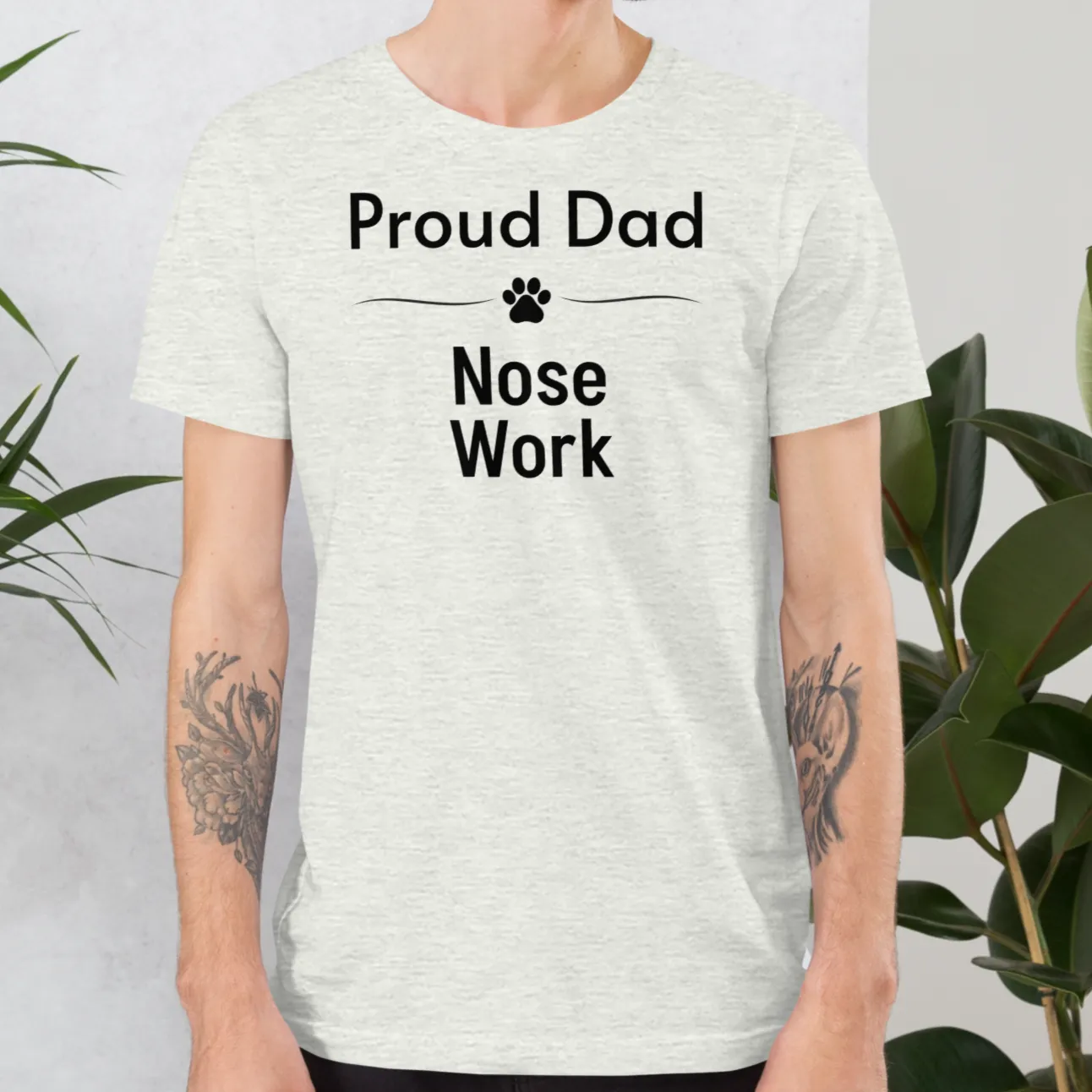 Proud Nose Work Dad T-Shirts - Light
