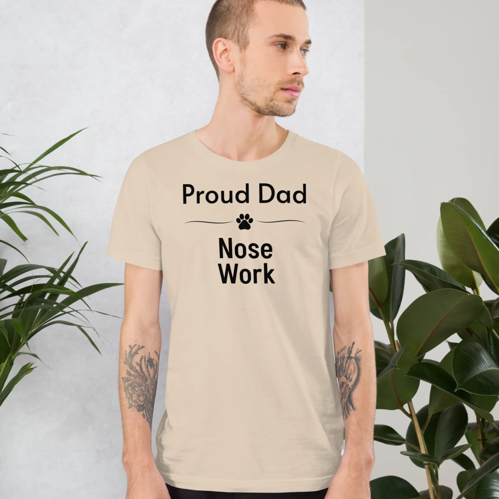 Proud Nose Work Dad T-Shirts - Light