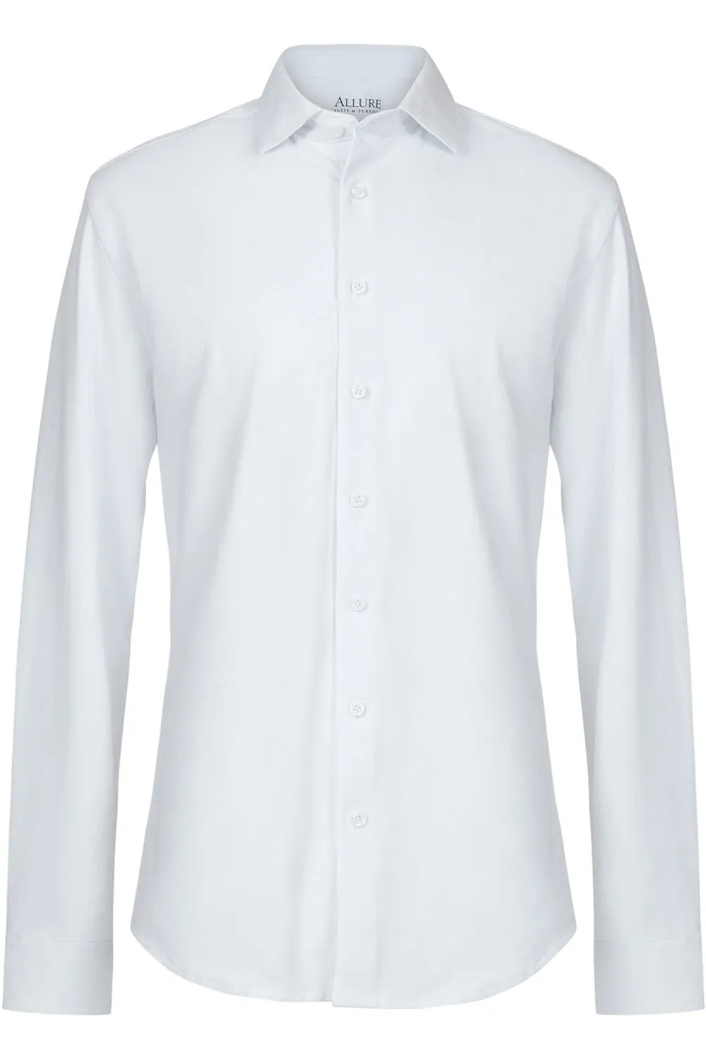 "Astoria" White Laydown Formal Shirt