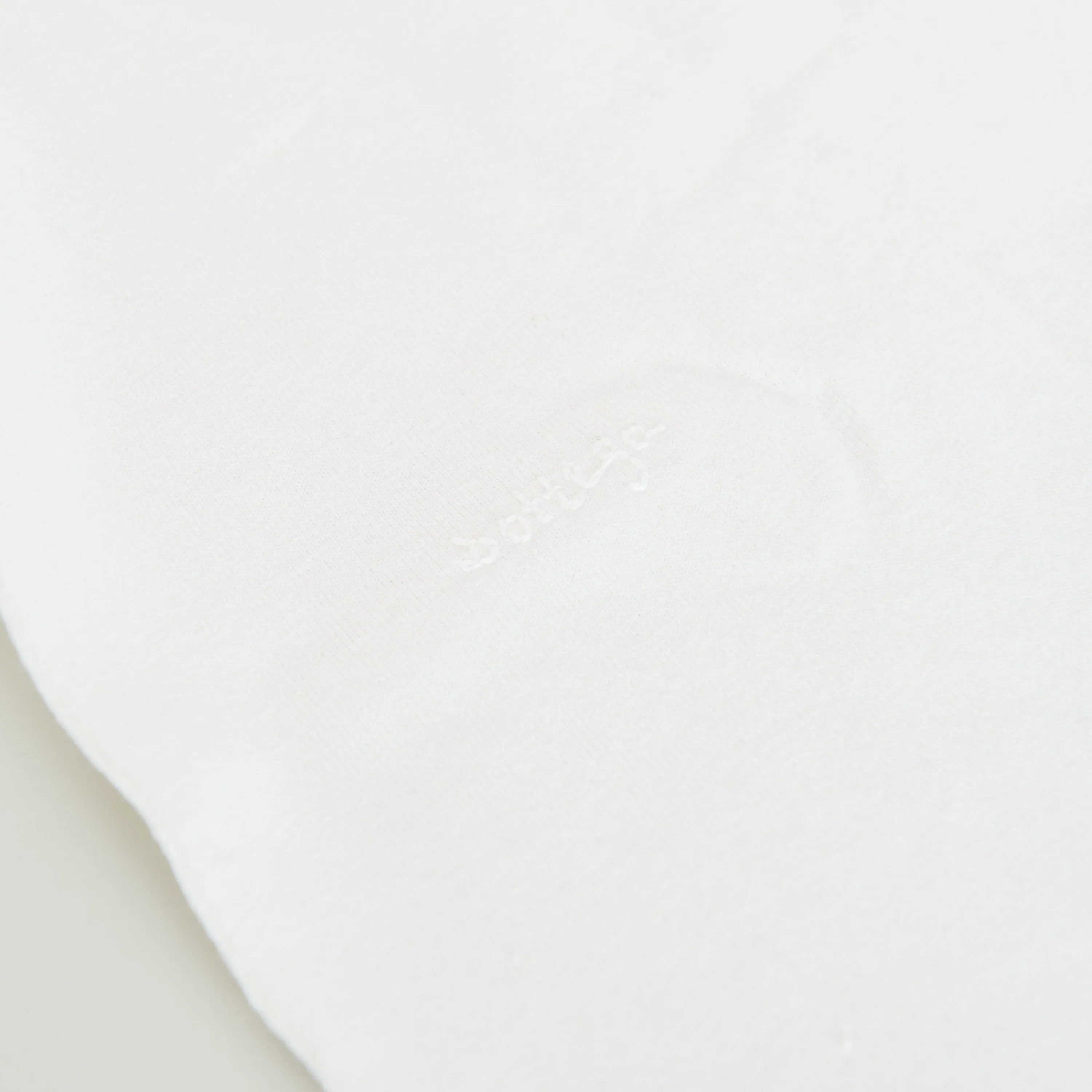 "Sunrise" Light Crewneck T-shirt In Chalk White Cotton