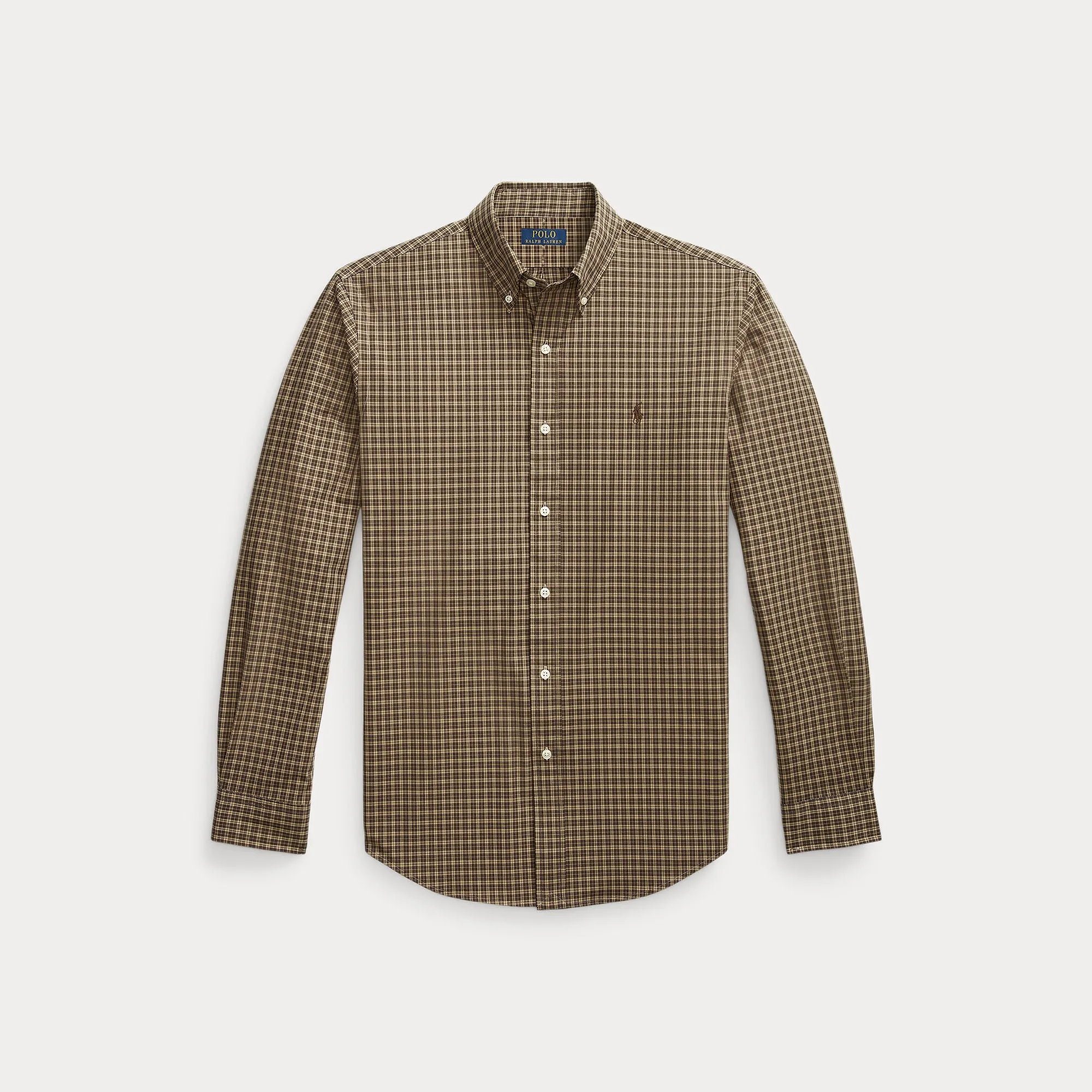 Ralph Lauren Mens Sport shirt Khaki/Olive Multi