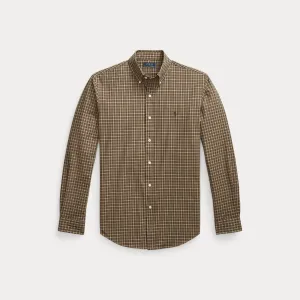 Ralph Lauren Mens Sport shirt Khaki/Olive Multi