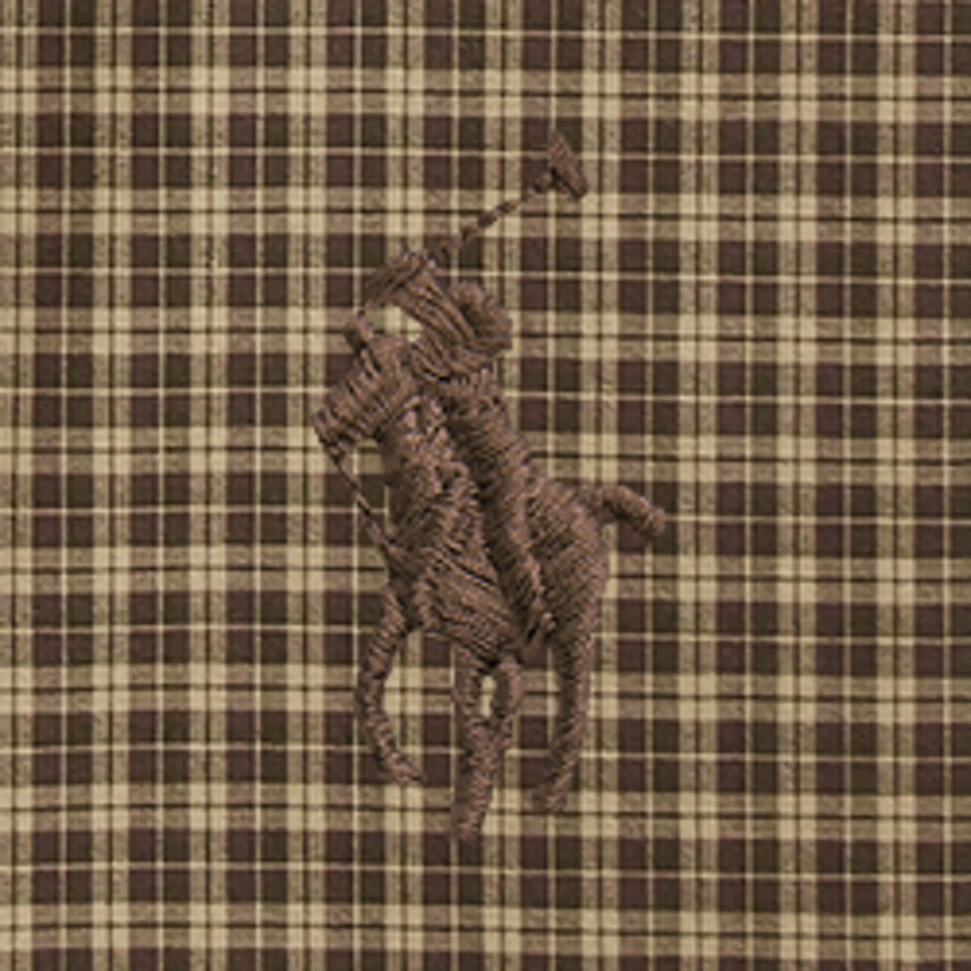 Ralph Lauren Mens Sport shirt Khaki/Olive Multi