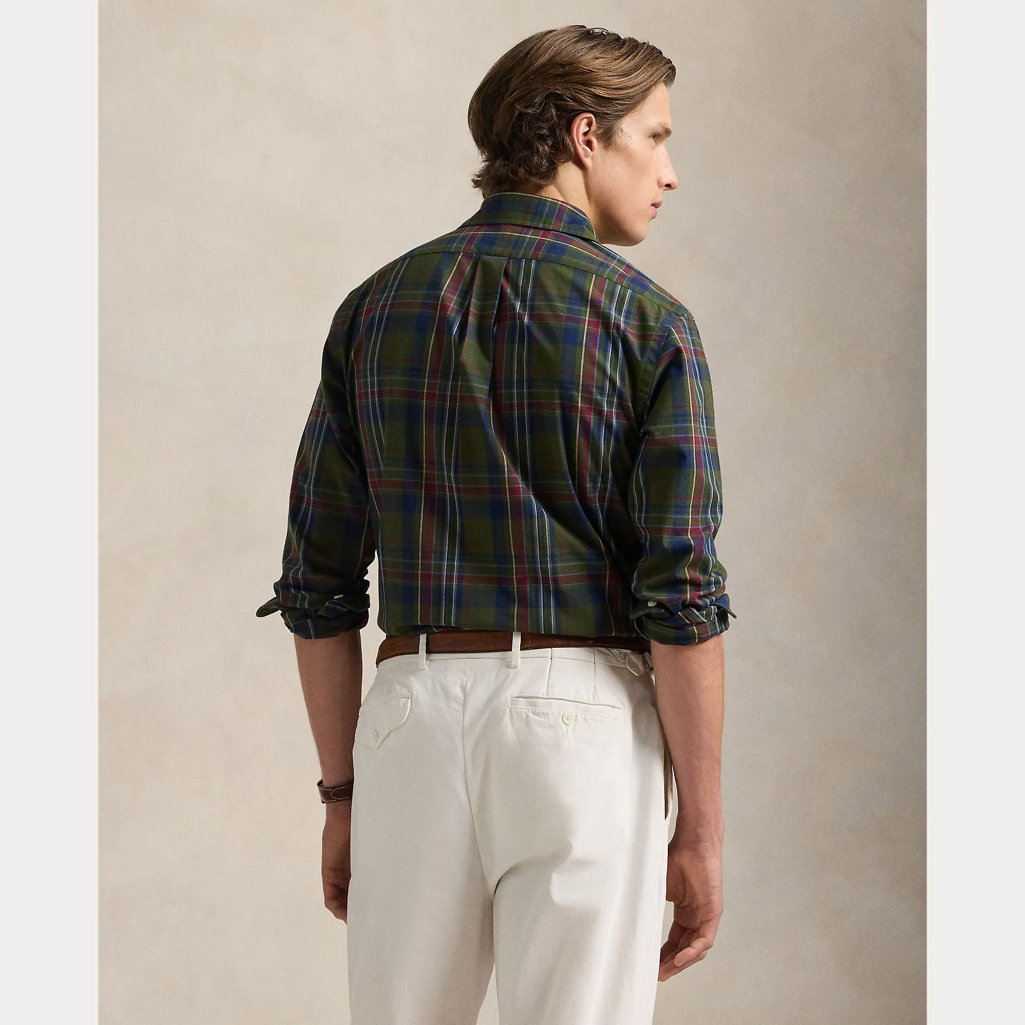 Ralph Lauren Mens Sport shirt - Olive/navy