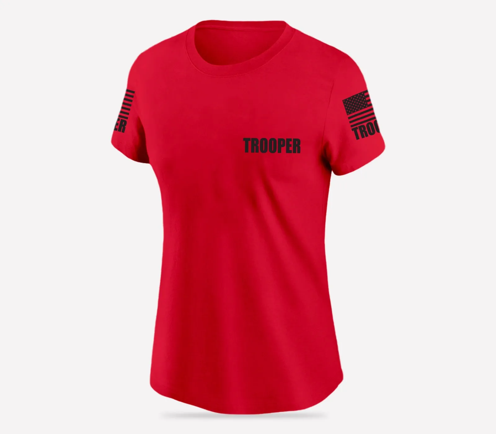 Red Trooper Women's Shirt - Short Sleeve (Black)