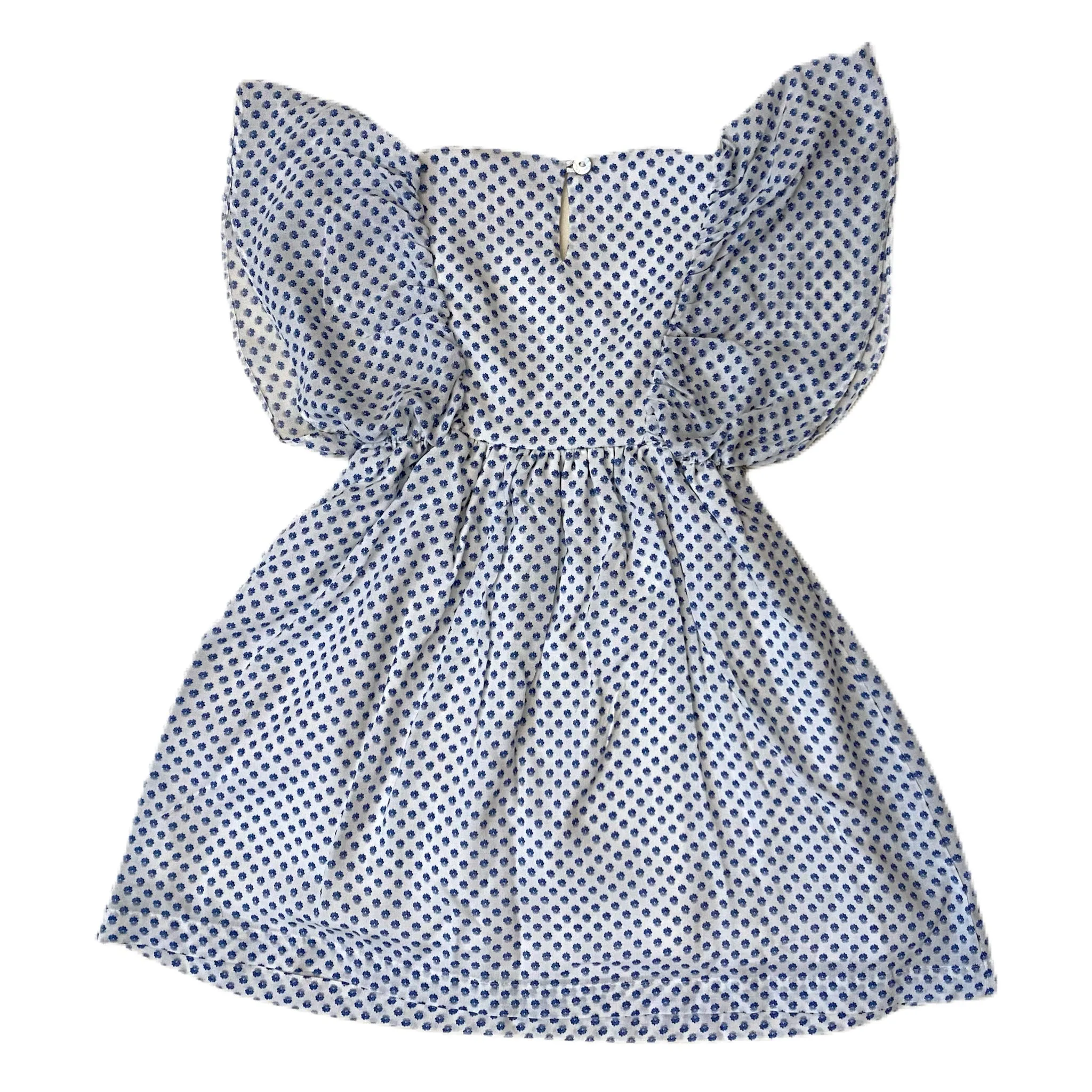 RENEE DRESS - Blue Flower Prints